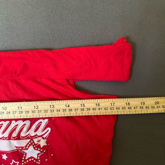 Y2K Style Red Off The Shoulder Drama Top - Picture 4 of 6